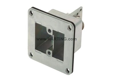 09140009928 Han Modular Twin Panel feed through for 2 modules
