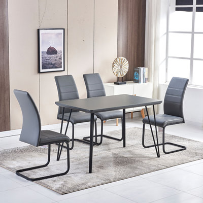 Freya 4' Dining Set - Grey