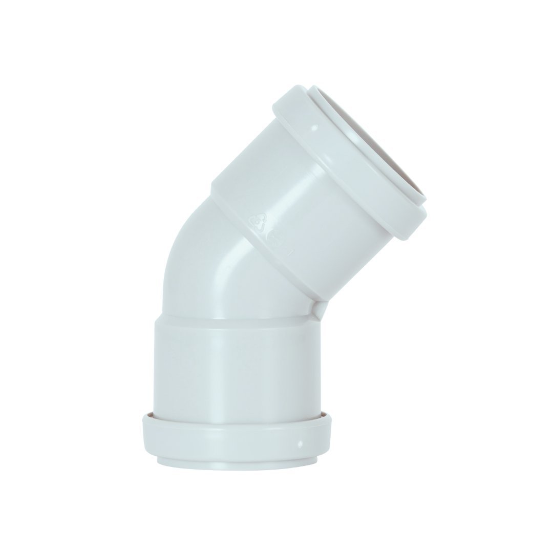 Davant Obtuse Bend White 32mm Poly P/Fit EP16W
