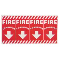 Fire Extinguisher w/Arrow, 24"W x 12"H (column wrap around)