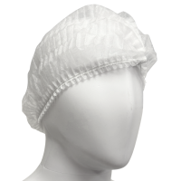 Bodytech White Metal Detectable Mob Caps, 1000/Case