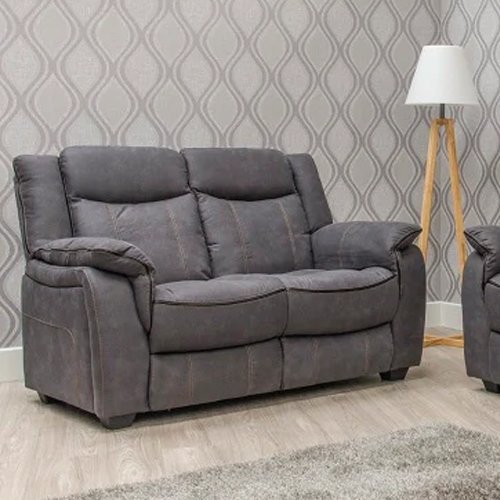 Argentina Fabric 2-Seater Sofa - Charcoal 2