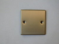 1 Gang Satin Chrome Blank Plate