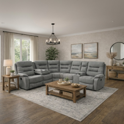 Ash Corner Sofa - Grey 