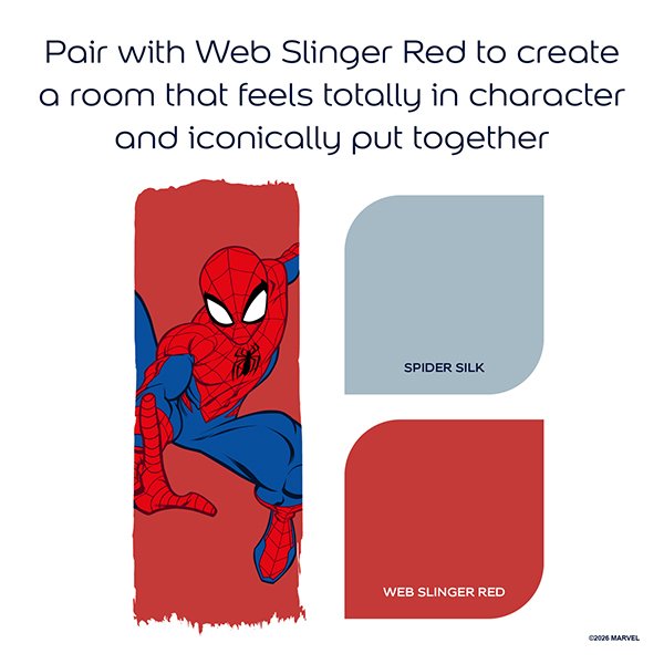 Dulux Easycare Marvel Spiderman Spider Silk Colour Combination