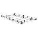 Maxus Deliver 7 2023- L2, H1 Twin Rear Doors - ULTI Rack+ (Aluminium) - 6 Bar Roof Rack