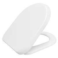 Bemis San Remo Thermoset Plastic Slow Close D-Shape Toilet Seat White