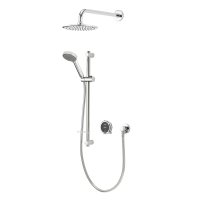 Aqualisa Quartz Touch Smart Divert with Concealed Shower with Adjustable and Fix Wall Heads - HP QZST.A1.BV.DVFW.23