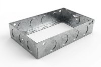 2 Gang 25mm Skeleton Box