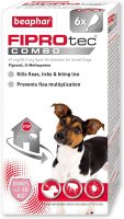 Beaphar FIPROtec&reg; COMBO Flea & Tick Spot-On for Small Dogs (2-10kg) 6 pipettes