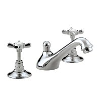 Bristan 1901 3 Hole Basin Mixer with Ceramic Disc Valves Chrome N 3HBAS C CD