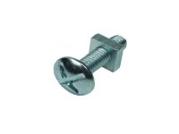 Roofing Bolts Nuts M6 x 25mm Plated