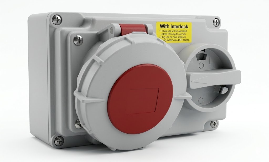 Ebasee CEE IP67 16A Combi Unit 5X16A 380V Red