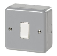 SURFACE METAL SWITCH 1 GANG 2 WAY