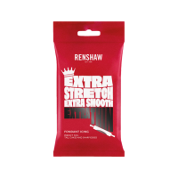 red packet of renshaw ready to roll icing fondant extra black