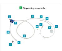 Dispensing assembly + Y (GL45 - Ø 1.6 mm)