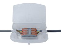 FAST FIX CONNECTOR BOX ENCLOSURE WITH 4-POLE LEVER SPLICE CONNECTORS