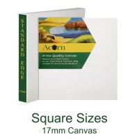 17mm Standard Edge Canvas Square Sizes