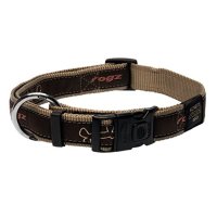 Rogz Fancy Dress Side Release Collar Mocha Bone 25mm Extra Large - Special Order Item