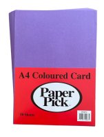 A4 Purple Card 160gsm (50) 
