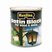 Rustins Quick Dry Black Satin