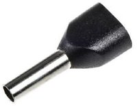 TWIN Insulated Bootlace Ferrule  1.5mm Black
