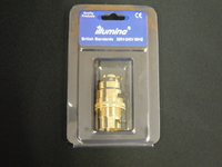 Brass BC 1/2 Inch Lamp Holder c/w Push Bar