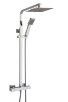 Tucker French Morden Twin Square Outlet Bar Shower c/w Fixing Brackets