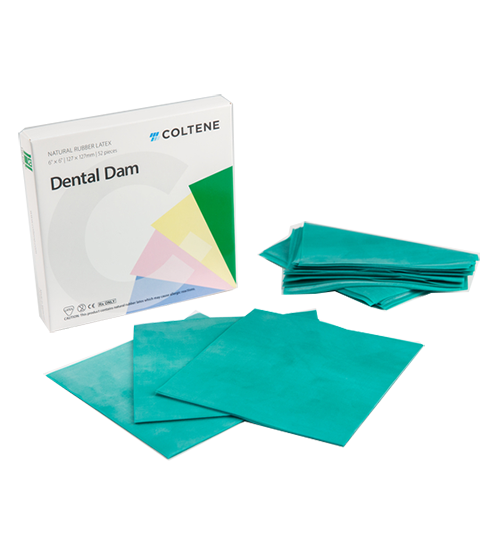 Coltene Rubber Dam Green 5x5" - 52pk Thin - DMI Ireland's Leading Dental Supplier - Next Day Delivery