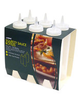 Sauce Bottle Clear 32 oz Pack 4