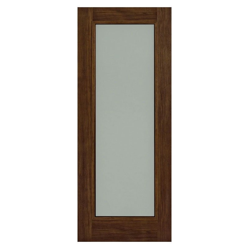 E113 Shaker Luxury Laminate Walnut Opal Laminate Glass