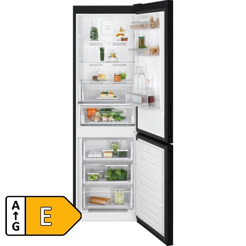 Electrolux 60/40 Frost Free Fridge Freezer - Black | LNT6ME33K0 1