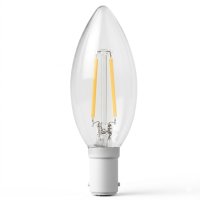 LED Filament Candle Lamp 2W SBC Clear 