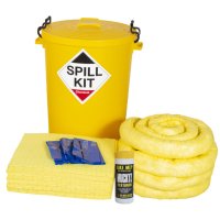 90 LITRE CHEMICAL SPILL KIT - YELLOW DRUM