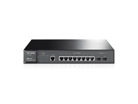 TP-Link TL-SG3210 Managed Switch showing all 8 ports