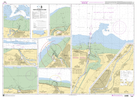 French Chart - 7420 Ports en Baie de Seine