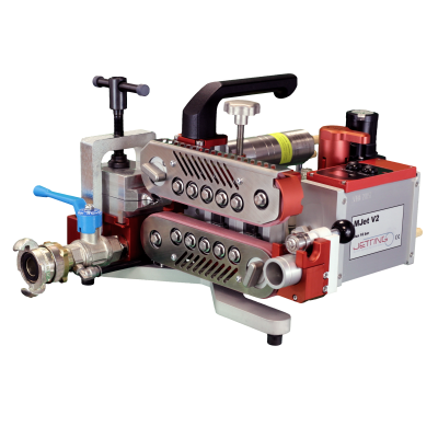 V2 fiber blowing machine for cable &Oslash; 2,4-16mm and duct &Oslash; 7-50mm, prepared for JetLogger