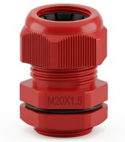 Plymouth 25mm Cable Gland IP68 Red 13-18mm