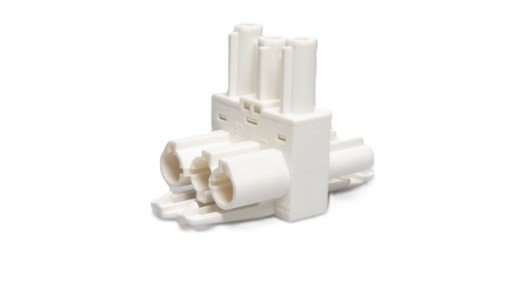 Metway 3 Pole White Molded Tee Piece