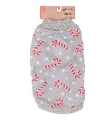 HOP Xmas Candy Cane Fleece Jumper XL