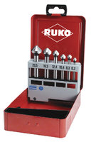 Ruko Taper & Deburr 90 Deg. Countersink Set HSS 6Pce 102152