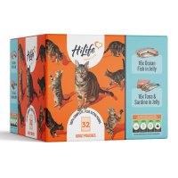 HiLife Adult Cat Pouch Fish in Jelly 70g 32pk x 1