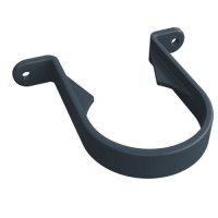 anthracite grey gutter downpipe clip 68mm freeflow