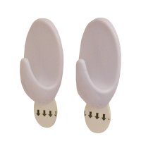 Self Adhesive Removable Oval Hooks Pack 2
