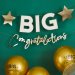 Big Congratulations Card Banner x2 2.5m