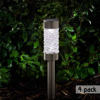 Montana Solar Stake Light 3L - Stainless Steel (4 Pack) 1