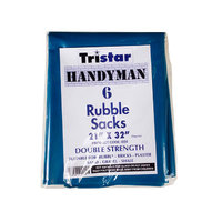 Tristar Blue Double Strength Rubble Sacks 6pk