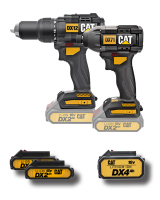 CAT Hammer Drill & Impact Driver DX12K Kit 18V & 1 x4.0Ah Li-Ion Batteries
