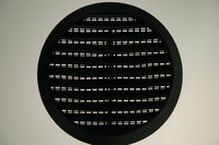 Circular Push-In Wall Vent 165mm Black
