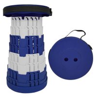 TELESCOPIC STOOL | BLUE & WHITE